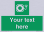 SL7224: Custom sign safe condition Lifebuoy with light