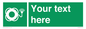 SL7224: Custom sign safe condition Lifebuoy with light