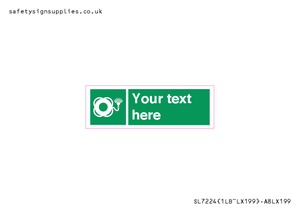 SL7224: Custom sign safe condition Lifebuoy with light