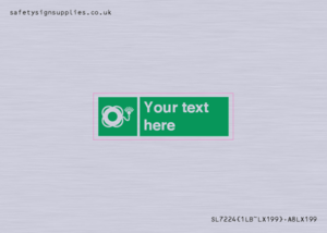 SL7224: Custom sign safe condition Lifebuoy with light