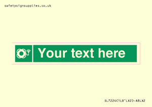 SL7224: Custom sign safe condition Lifebuoy with light