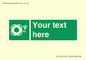 SL7224: Custom sign safe condition Lifebuoy with light