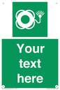 SL7224: Custom sign safe condition Lifebuoy with light