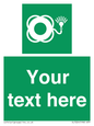 SL7224: Custom sign safe condition Lifebuoy with light