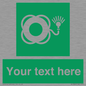 SL7224: Custom sign safe condition Lifebuoy with light