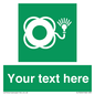 SL7224: Custom sign safe condition Lifebuoy with light