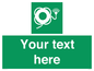 SL7225: Custom sign safe condition Lifebuoy with line and light