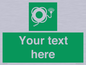 SL7225: Custom sign safe condition Lifebuoy with line and light