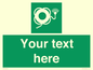 SL7225: Custom sign safe condition Lifebuoy with line and light