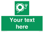 SL7225: Custom sign safe condition Lifebuoy with line and light