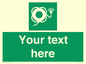 SL7225: Custom sign safe condition Lifebuoy with line and light