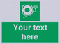 SL7225: Custom sign safe condition Lifebuoy with line and light