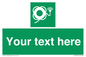 SL7225: Custom sign safe condition Lifebuoy with line and light
