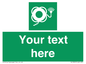 SL7225: Custom sign safe condition Lifebuoy with line and light