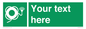 SL7225: Custom sign safe condition Lifebuoy with line and light