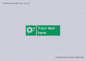 SL7225: Custom sign safe condition Lifebuoy with line and light
