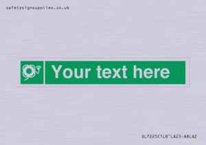 SL7225: Custom sign safe condition Lifebuoy with line and light