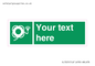SL7225: Custom sign safe condition Lifebuoy with line and light