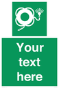 SL7225: Custom sign safe condition Lifebuoy with line and light