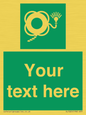 SL7225: Custom sign safe condition Lifebuoy with line and light
