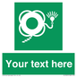 SL7225: Custom sign safe condition Lifebuoy with line and light