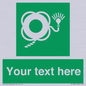 SL7225: Custom sign safe condition Lifebuoy with line and light