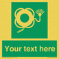 SL7225: Custom sign safe condition Lifebuoy with line and light
