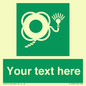 SL7225: Custom sign safe condition Lifebuoy with line and light