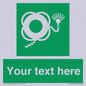 SL7225: Custom sign safe condition Lifebuoy with line and light
