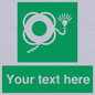 SL7225: Custom sign safe condition Lifebuoy with line and light