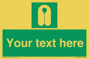 SL7226: Custom sign safe condition Lifejacket