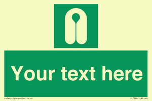 SL7226: Custom sign safe condition Lifejacket