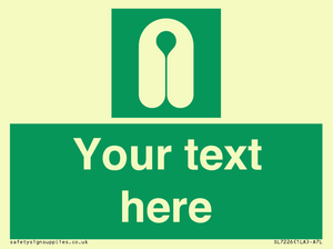 SL7226: Custom sign safe condition Lifejacket