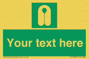 SL7226: Custom sign safe condition Lifejacket