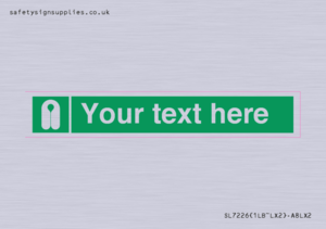 SL7226: Custom sign safe condition Lifejacket