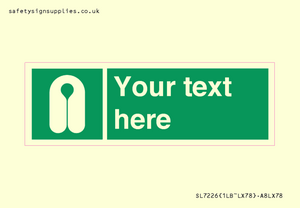 SL7226: Custom sign safe condition Lifejacket