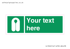 SL7226: Custom sign safe condition Lifejacket