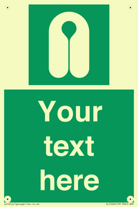 SL7226: Custom sign safe condition Lifejacket