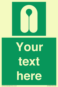 SL7226: Custom sign safe condition Lifejacket