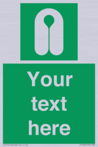 SL7226: Custom sign safe condition Lifejacket