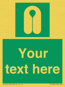 SL7226: Custom sign safe condition Lifejacket