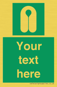 SL7226: Custom sign safe condition Lifejacket