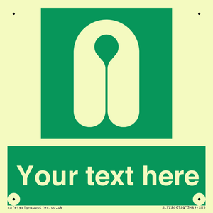 SL7226: Custom sign safe condition Lifejacket