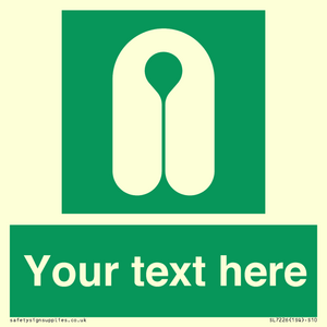 SL7226: Custom sign safe condition Lifejacket