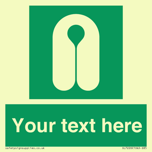 SL7226: Custom sign safe condition Lifejacket