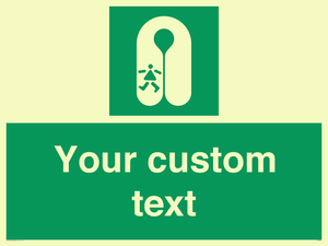 SL7227: Custom sign safe condition Child's lifejacket
