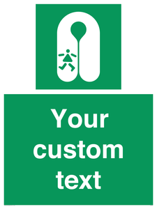 SL7227: Custom sign safe condition Child's lifejacket