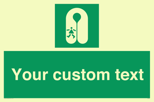 SL7227: Custom sign safe condition Child's lifejacket