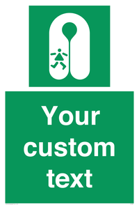 SL7227: Custom sign safe condition Child's lifejacket