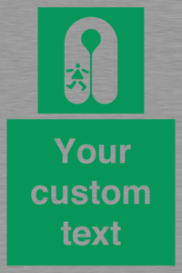 SL7227: Custom sign safe condition Child's lifejacket
